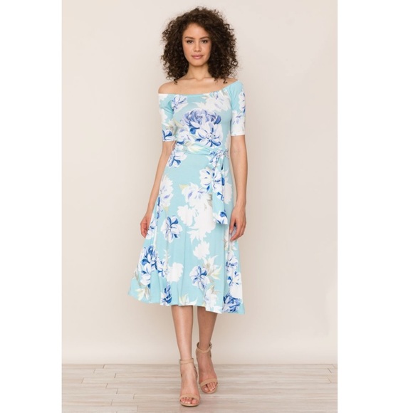 Yumi Kim Dresses & Skirts - Yumi Kim Skip a Beat Floral off shoulder dress NWT